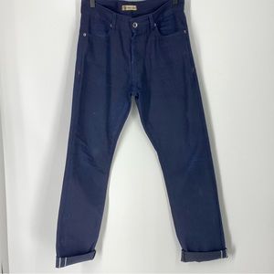 Norman Russell The Cookie Selvedge Jeans Slim Dark Wash SZ 30